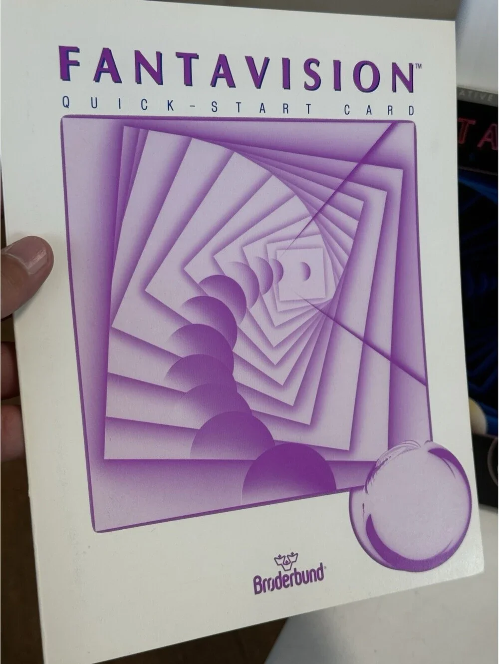 Fantavision Game With Manual And Quick-Start Card Broderund Apple